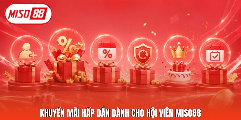 Khuyến mãi hấp dẫn dành cho hội viên Miso88